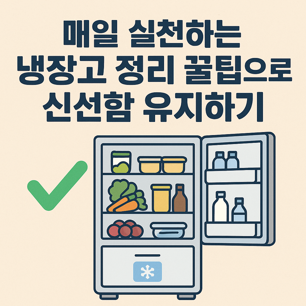 냉장고 정리 꿀팁