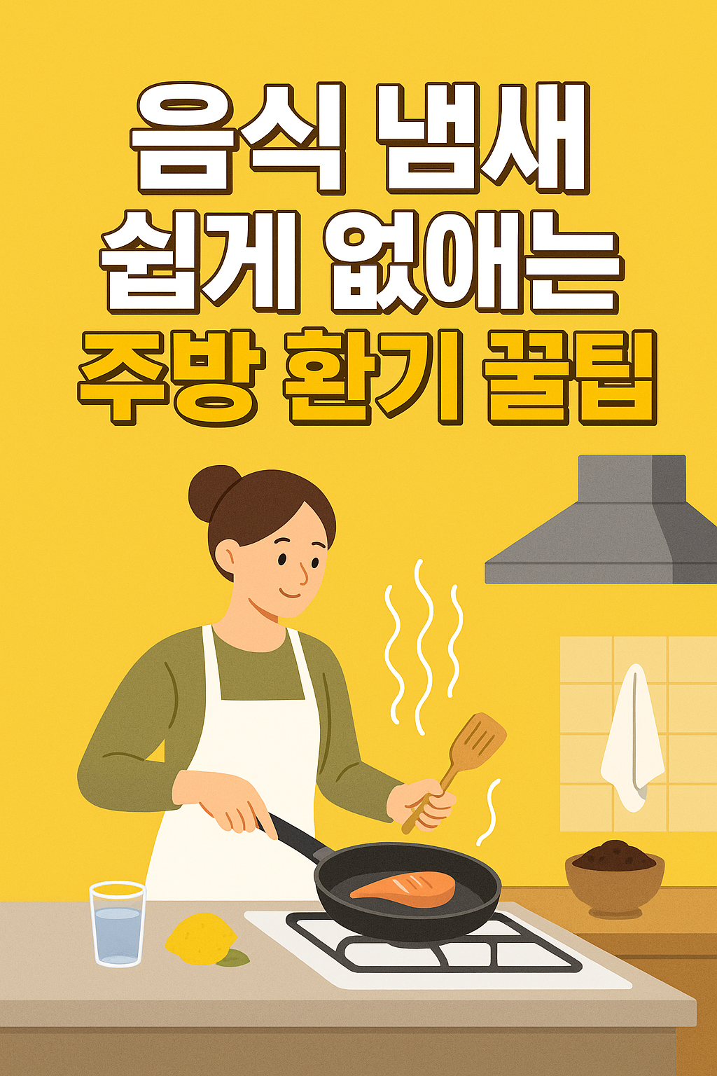 음식 냄새 쉽게 없애는 주방 환기