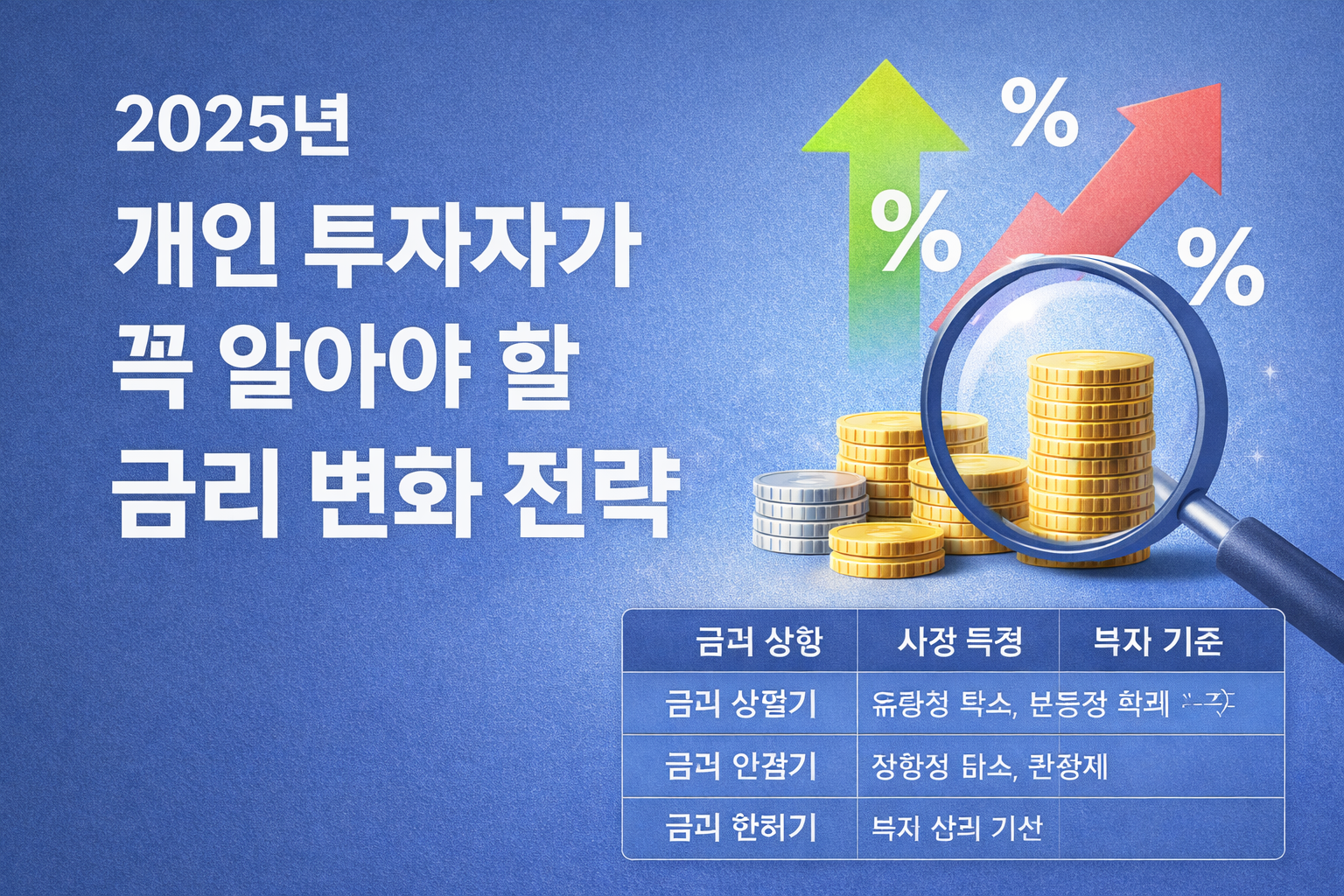 금리 변화 전략