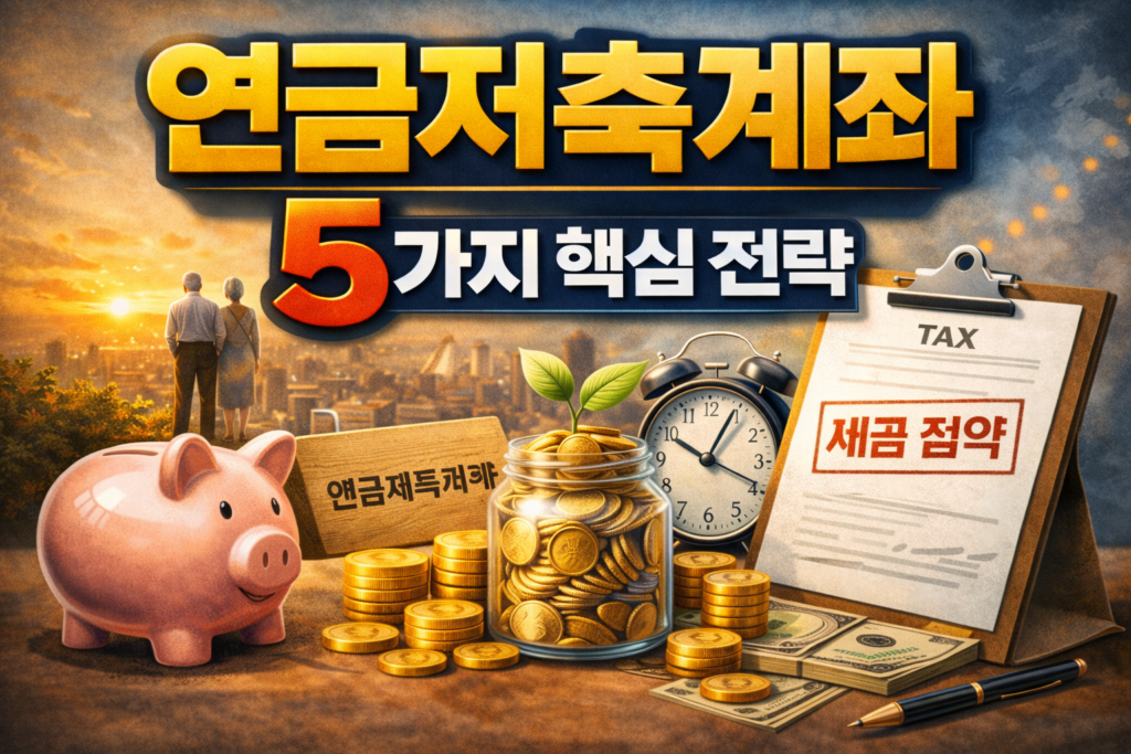 연금저축계좌 활용 5가지 핵심 전략 2 연금저축계좌 활용 5가지 핵심 전략