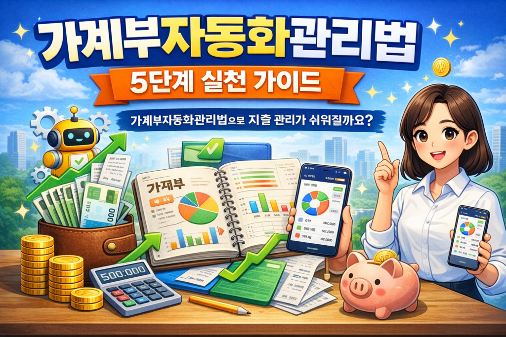 가계부자동화관리법 5단계 실천 가이드 2 가계부자동화관리법