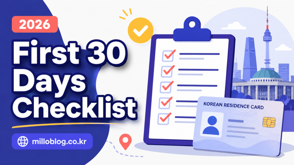 First 30 Days in Korea Checklist for Foreigners: Everything You Must Do in 2026 2 image