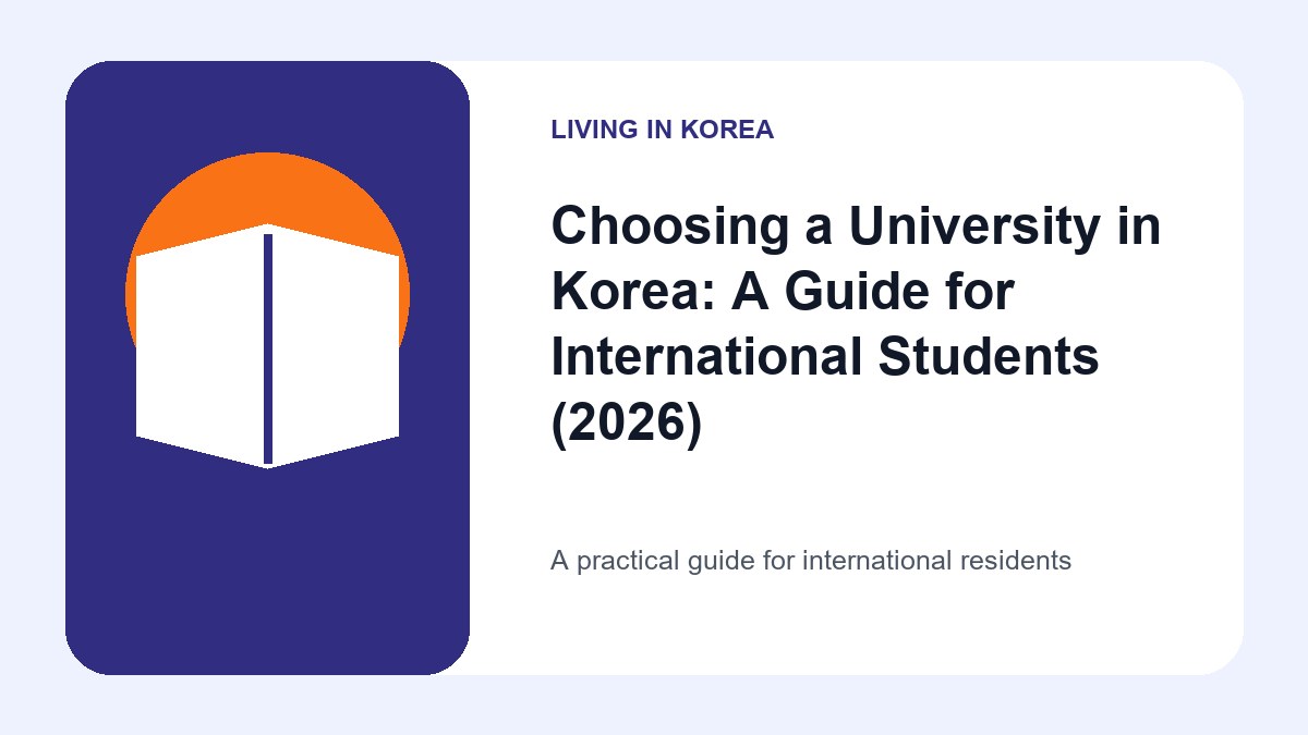 Illustrated guide to choosing a university in Korea