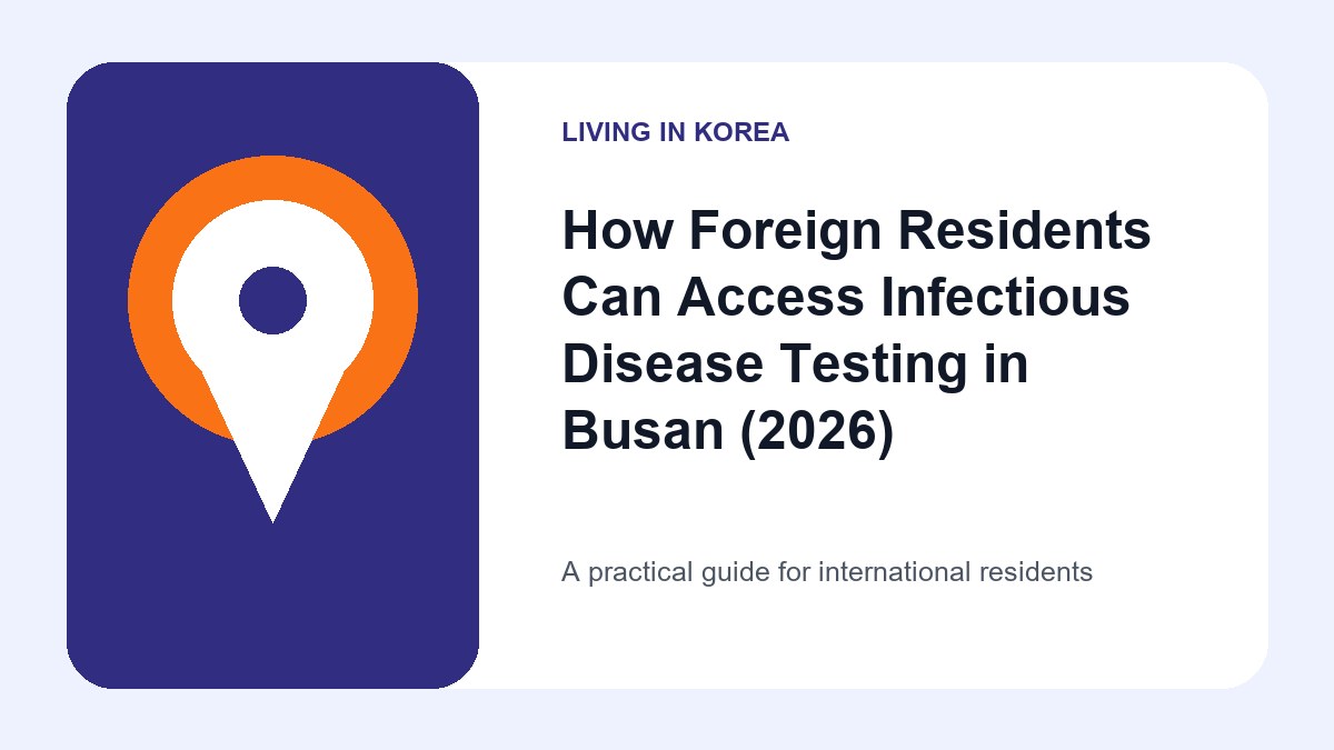 Illustrated guide to Foreign Residents Can Access Infectious Disease
