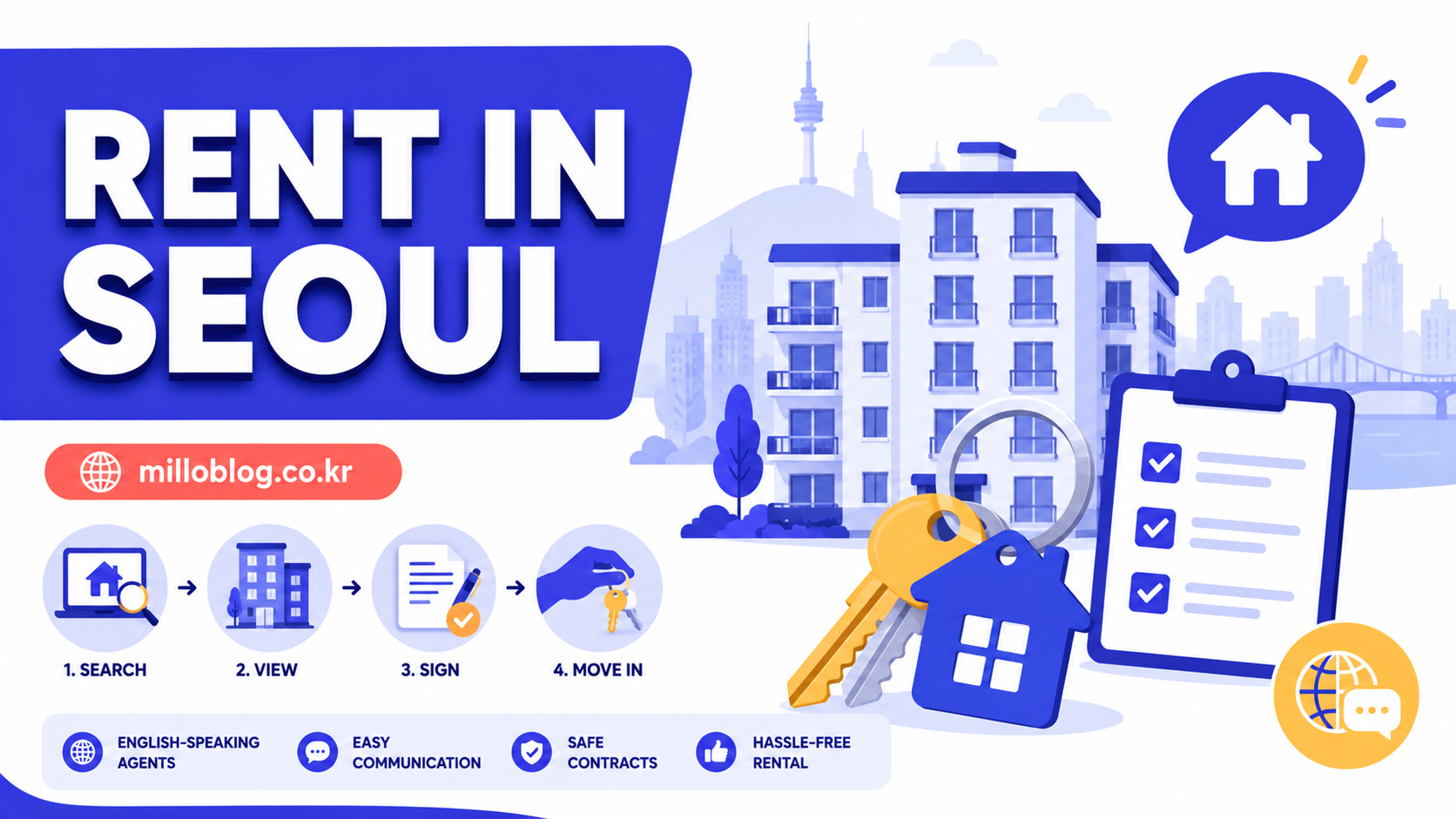 Step-by-step guide to renting an apartment in Seoul without speaking Korean in 2026