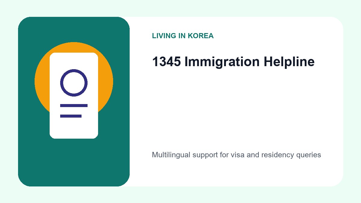Official Administrative Resources for Foreigners in Korea 2026 2 A graphic showing the number 1345 with flags representing the 20 supported languages for foreign residents in Korea.