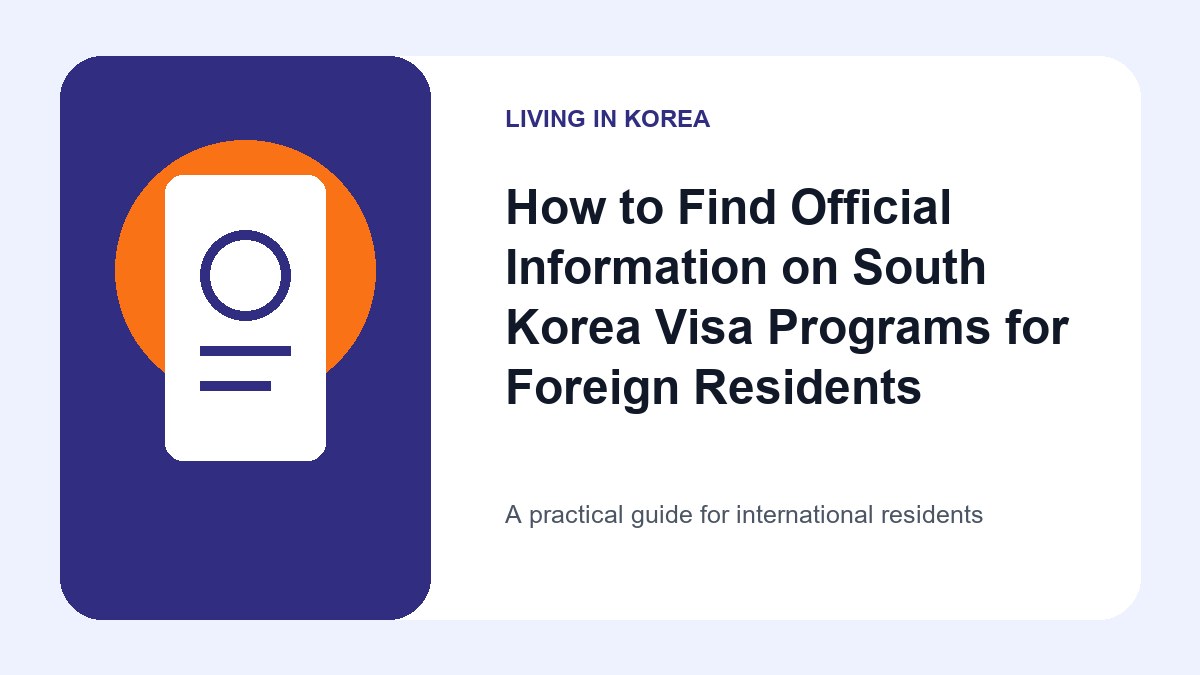 Illustrated guide to Find Official Information on South Korea