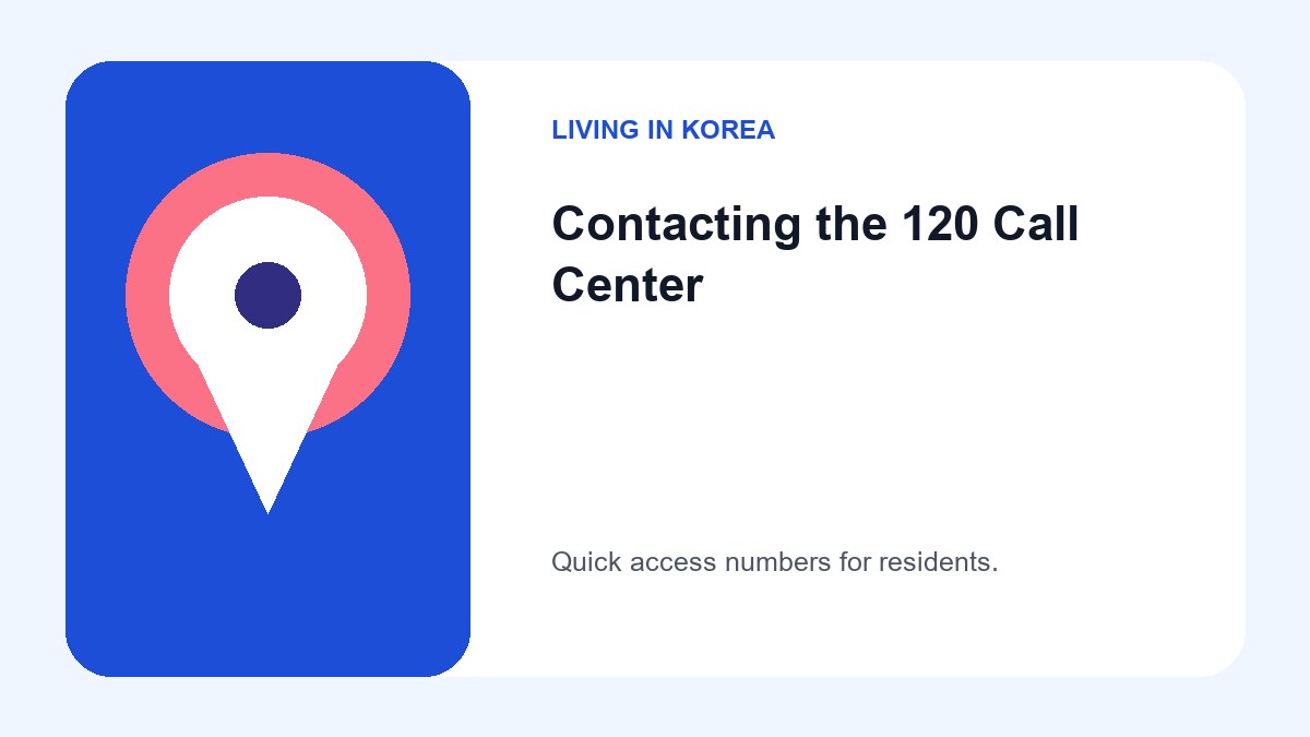 A clear graphic displaying '120' for calls inside Gyeonggi-do and '031-120' for calls from outside the province.