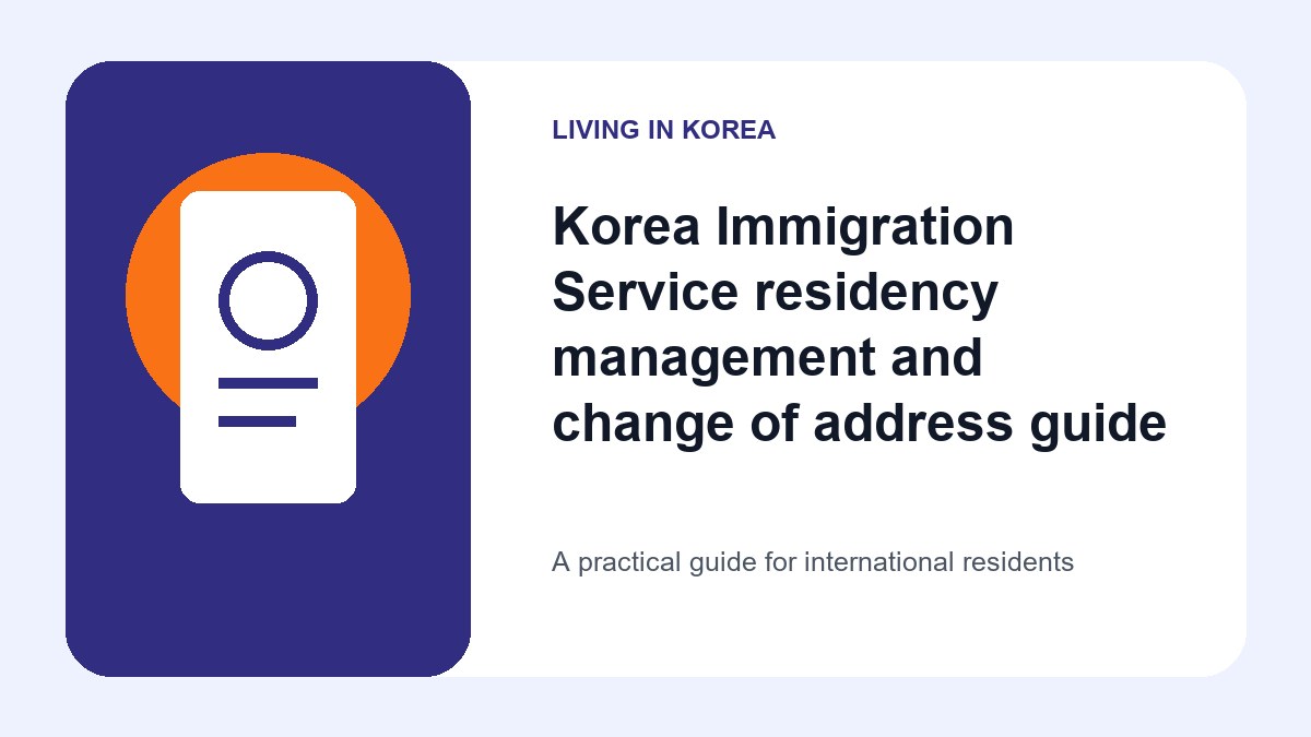 Illustrated guide to Immigration Service residency management and change
