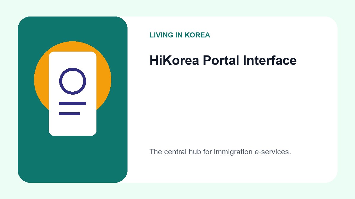 How to Manage Foreign Residency Registration in Korea Online (2026) 2 A visual guide showing the HiKorea website homepage with the e-services and reservation menus highlighted.