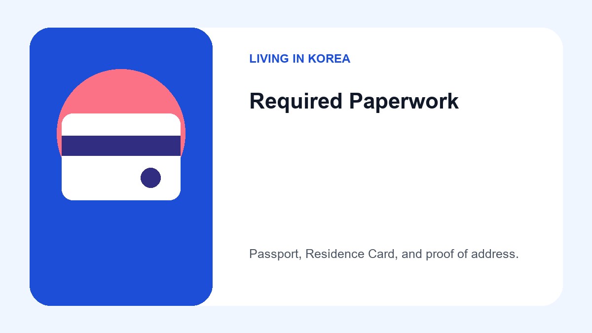Icon showing a passport and a signed contract to represent necessary identification and lease documents.
